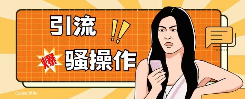 最新引流骚操作，单账号日引50-100，简单粗暴，适合于小白各行各业都可以进行操作，精准粉丝加到爆-豪讯资源网