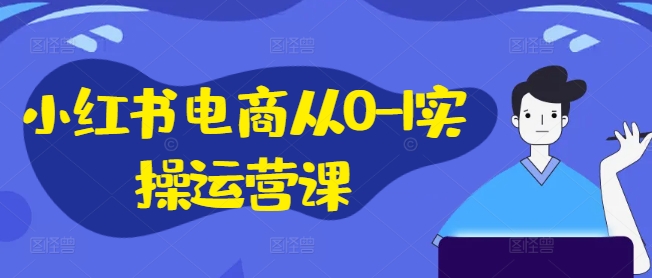 小红书电商从0-1实操运营课，小红书手机实操小红书/IP和私域课/小红书电商电脑实操板块等-豪讯资源网