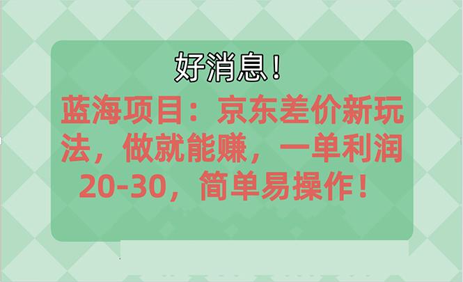 越早知道越能赚到钱的蓝海项目：京东大平台操作，一单利润20-30，简单...-豪讯资源网