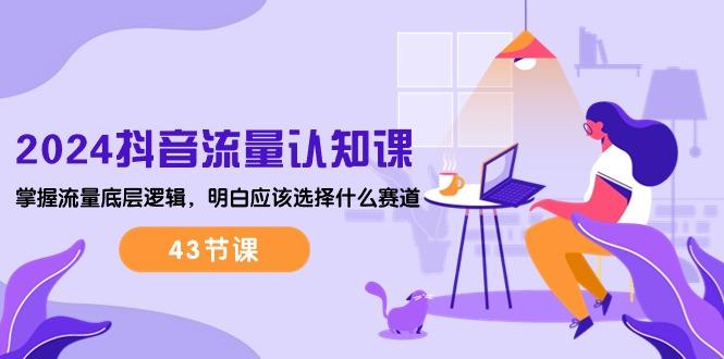 2024抖音流量·认知课：掌握流量底层逻辑，明白应该选择什么赛道 (43节课-豪讯资源网