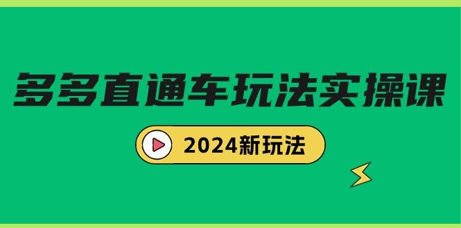 (9412期)多多直通车玩法实战课，2024新玩法(7节课)-豪讯资源网