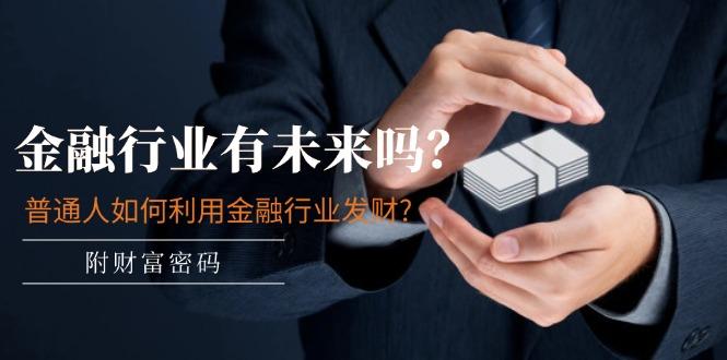 某付费文章：金融行业有未来吗？普通人如何利用金融行业发财?(附财富密码-豪讯资源网