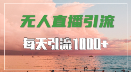抖音快手视频号全平台通用，无人直播引流法，超暴力引流1000+高质量精准创业粉【揭秘】-豪讯资源网