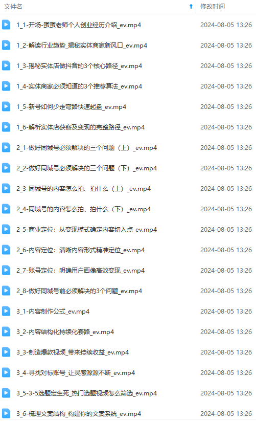 图片[1]-实体店老板获客特训营：认知、定位、文案、矩阵、直播、AI等(72节-豪讯资源网