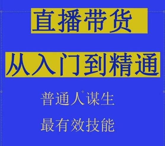 2024抖音直播带货直播间拆解抖运营从入门到精通，普通人谋生最有效技能-豪讯资源网