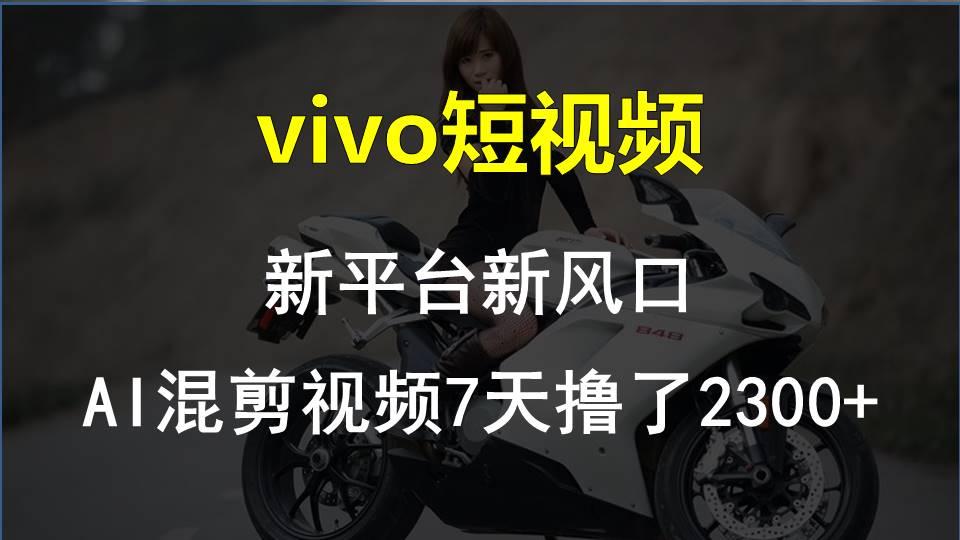 【老万创富圈】最新技术助力！VIVO中视频项目每周轻松赚1w+，AI去重大揭秘！-豪讯资源网