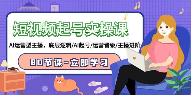 (9470期)短视频起号实操课，AI运营型主播，底层逻辑/AI起号/运营晋级/主播进阶/80节-豪讯资源网