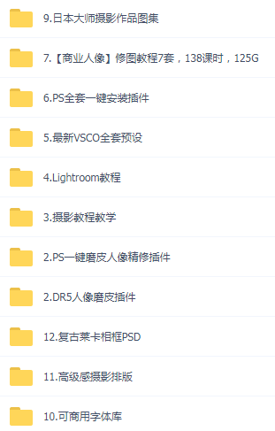 某宝买的杂乱PS LR教程预设摄影-豪讯资源网
