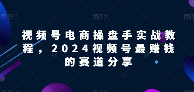 视频号电商实战教程，2024视频号最赚钱的赛道分享-豪讯资源网