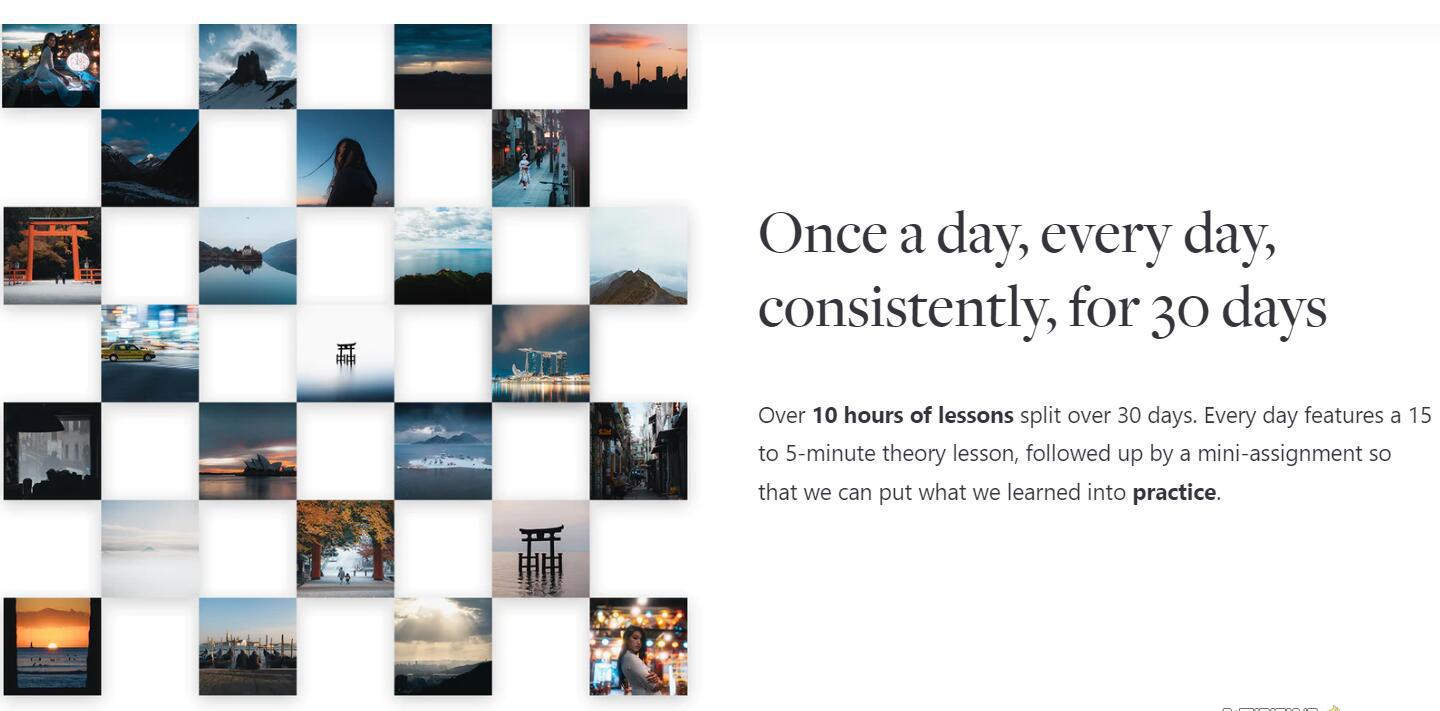 网红摄影师Pat Kay – 30天摄影基础知识加速器教程-30节课-中英字幕-豪讯资源网