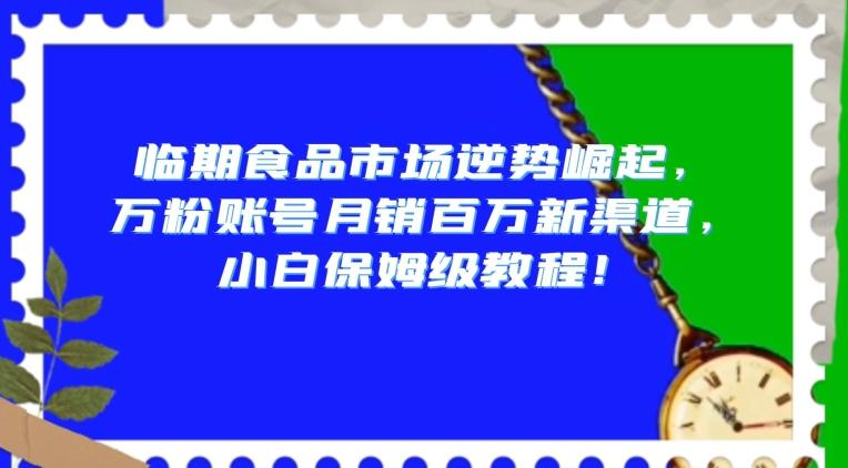 临期食品市场逆势崛起，万粉账号月销百万新渠道，小白保姆级教程【揭秘】-豪讯资源网
