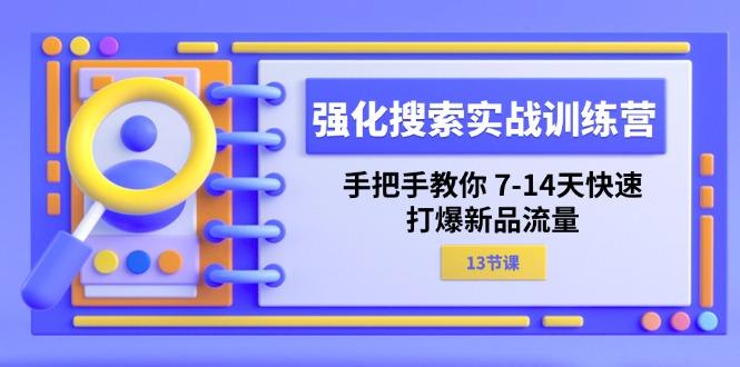 强化 搜索实战训练营，手把手教你 7-14天快速-打爆新品流量(13节课-豪讯资源网