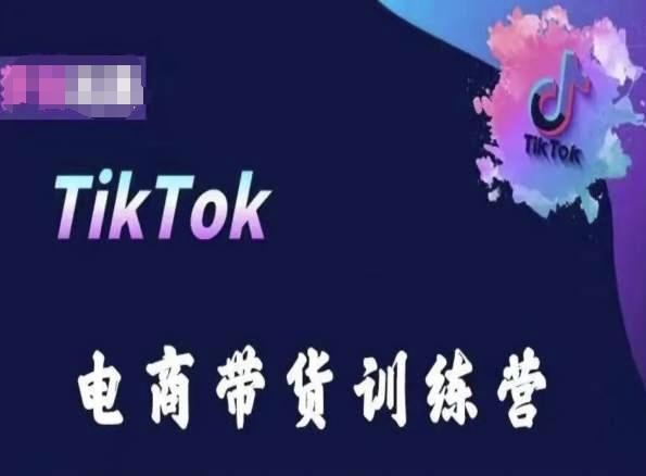 TikTok电商带货训练营，跟随时代潮流，跨境掘金-豪讯资源网