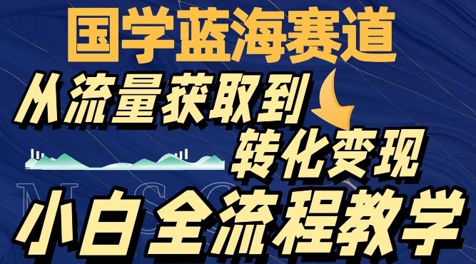 国学蓝海赛道，从流量获取，到转化变现，全流程教学-豪讯资源网