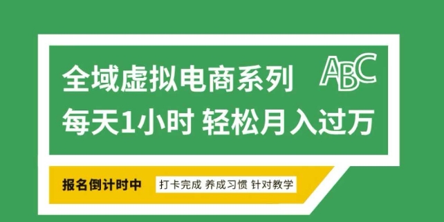 全域虚拟电商变现系列，通过平台出售虚拟电商产品从而获利-豪讯资源网