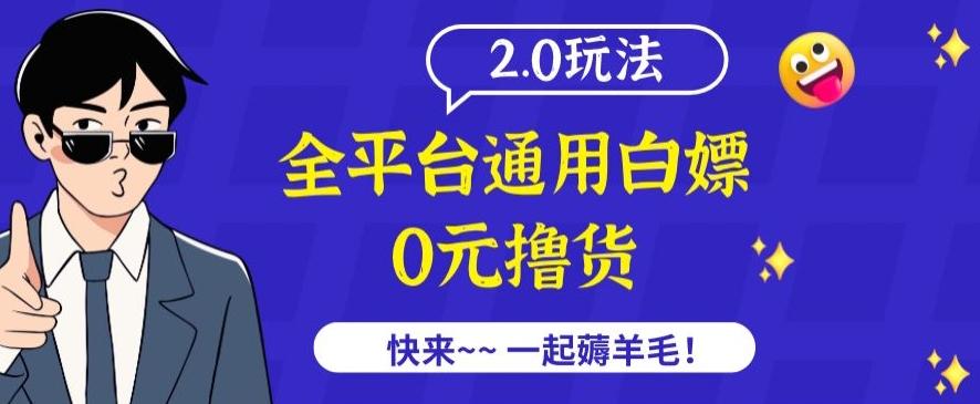 外面收费2980的全平台通用白嫖撸货项目2.0玩法【仅揭秘】-豪讯资源网