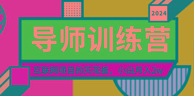 《导师训练营》精准粉丝引流的天花板，小白月入2w-豪讯资源网