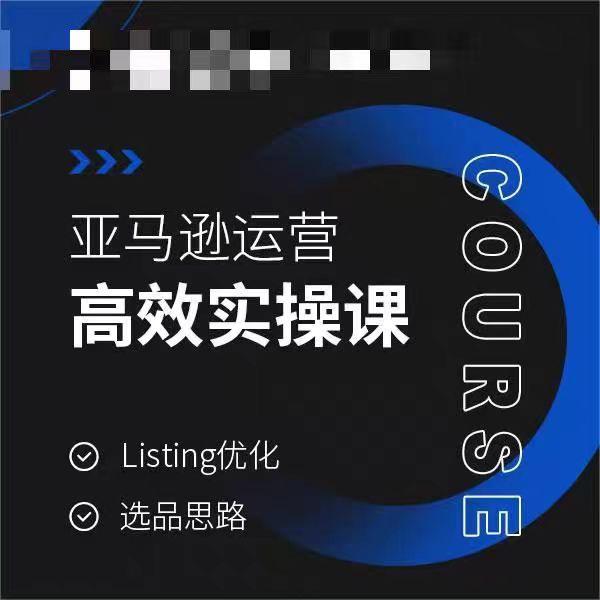 亚马逊运营高效实操课，Listing优化，选品思路-豪讯资源网