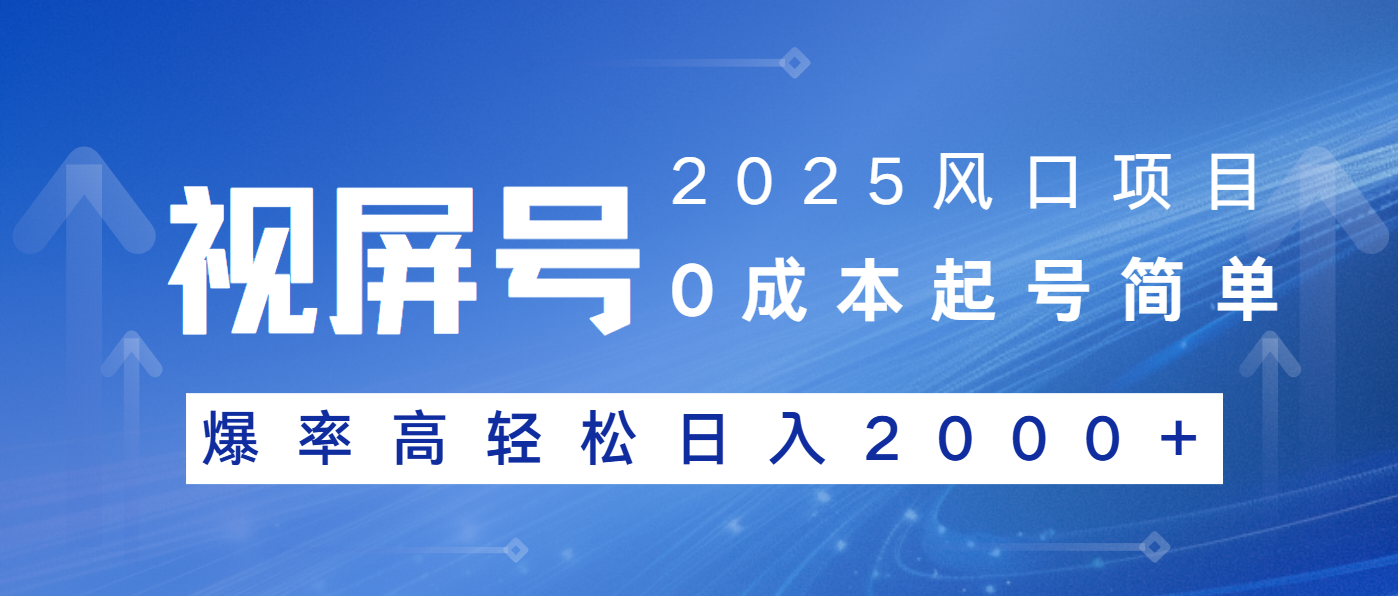 2025风口项目，视频号带货，起号简单，爆率高轻松日入2000+-豪讯资源网
