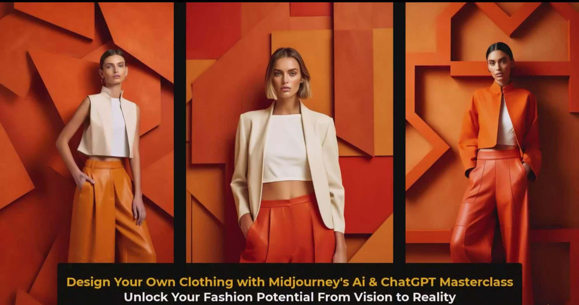 图片[3]-利用 Midjourneys Ai 人工智能设计自己的服装AI大师班-10节课-中英字幕-豪讯资源网