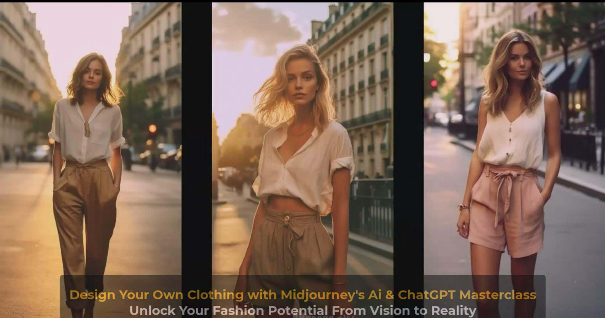 图片[9]-利用 Midjourneys Ai 人工智能设计自己的服装AI大师班-10节课-中英字幕-豪讯资源网