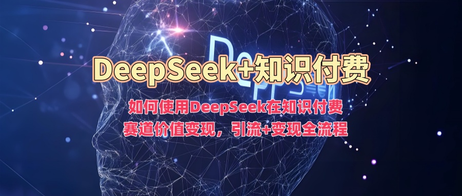如何使用DeepSeek在知识付费赛道价值变现，引流+变现全流程-豪讯资源网