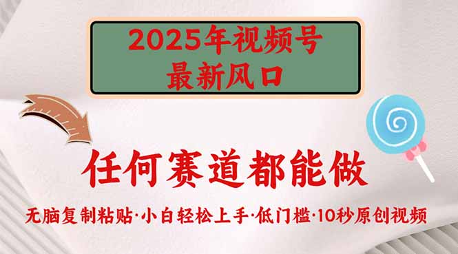 2025年视频号新风口，低门槛只需要无脑执行-豪讯资源网