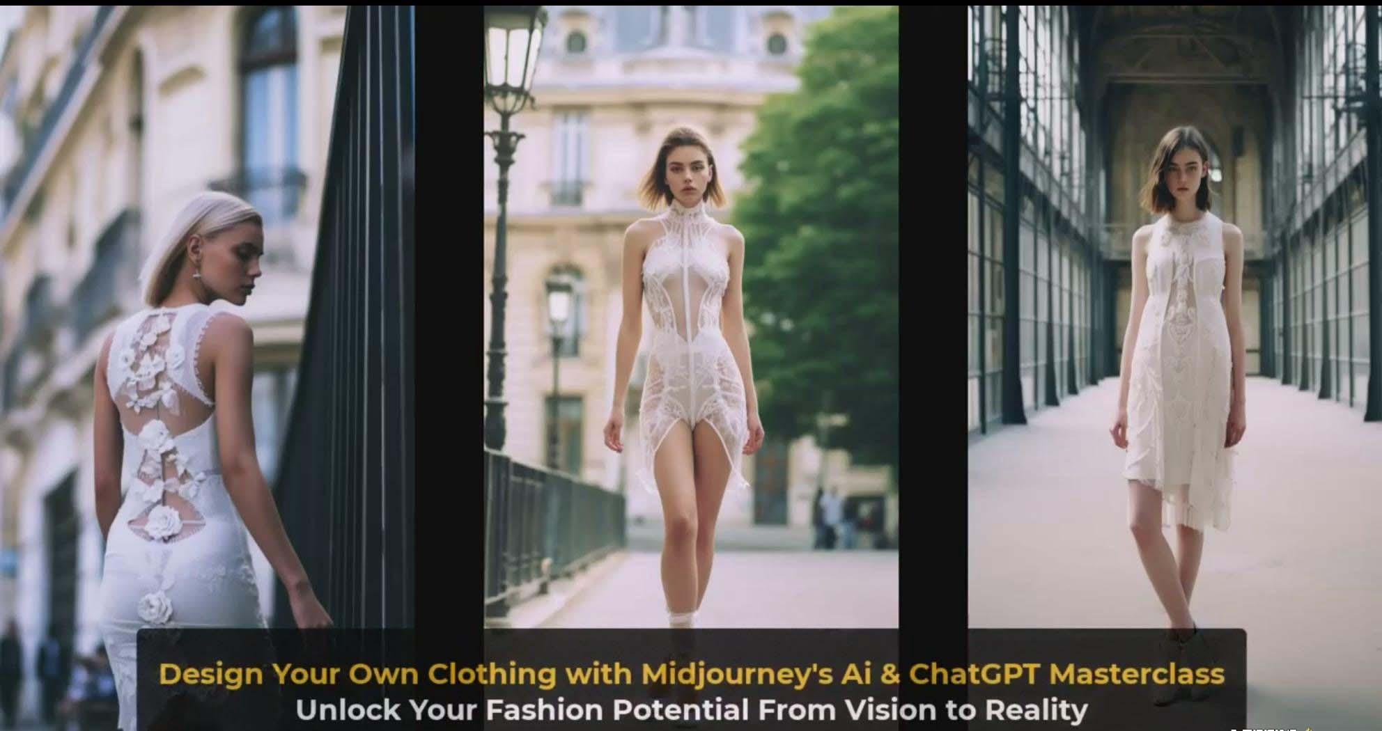 图片[4]-利用 Midjourneys Ai 人工智能设计自己的服装AI大师班-10节课-中英字幕-豪讯资源网