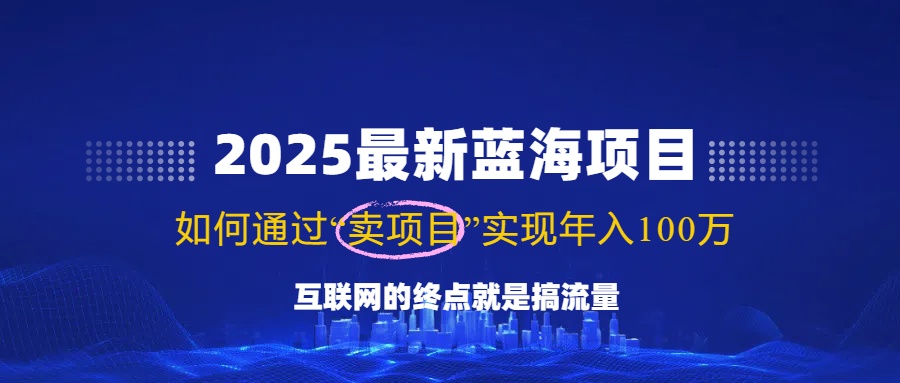 2025最新蓝海项目，零门槛轻松复制，月入10万+，新手也能操作！-豪讯资源网