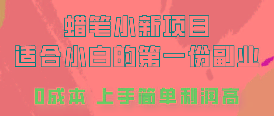 蜡笔小新项目拆解，0投入，0成本，小白一个月也能多赚3000+-豪讯资源网