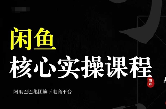 2024闲鱼核心实操课程，从养号、选品、发布、销售，教你做一个出单的闲鱼号-豪讯资源网