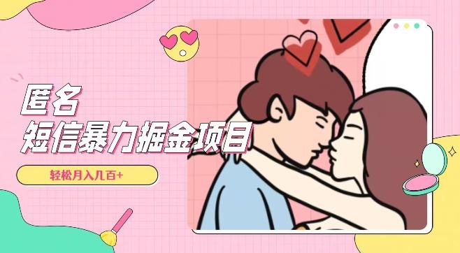 全网首发，揭秘超冷门匿名短信项目，通过信息差日入几百+【揭秘】-豪讯资源网